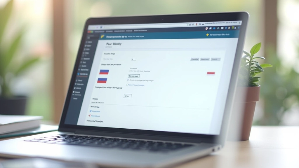 Polylang instellingenpaneel met taalschakeling opties