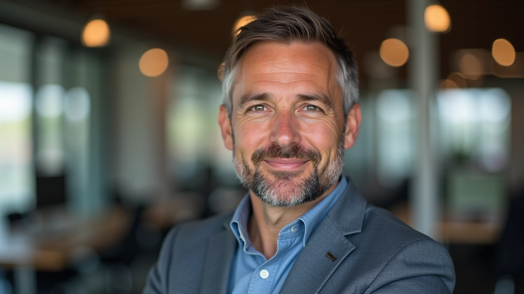 Portretfoto van architectuur specialist Tom, specialist in meertalige website design