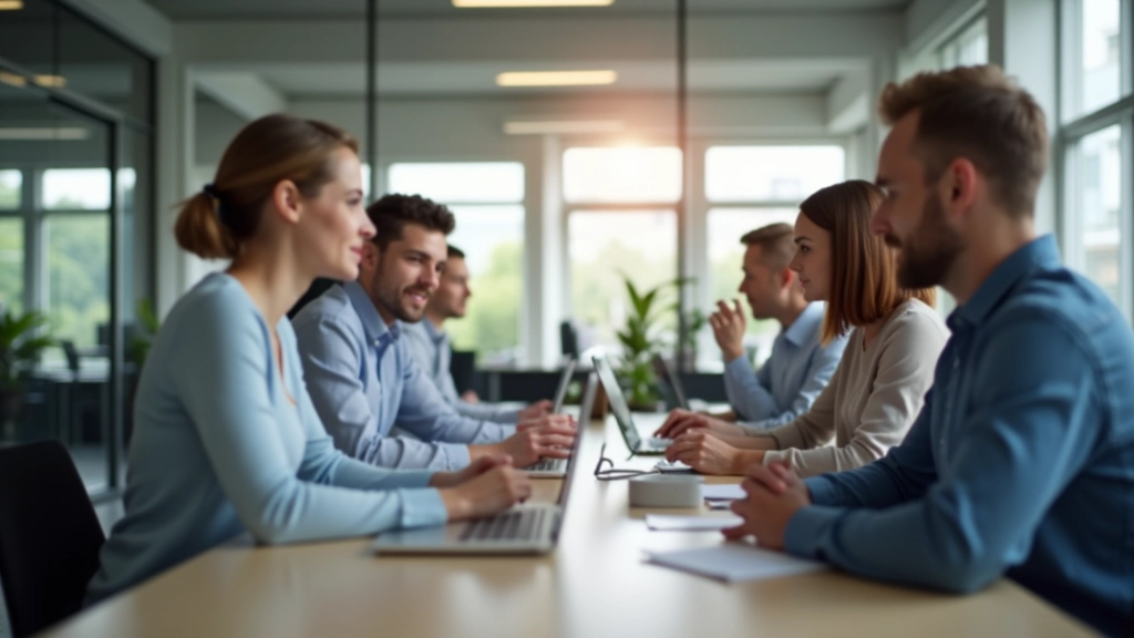 Moderne webontwikkeling kantoor met internationaal team