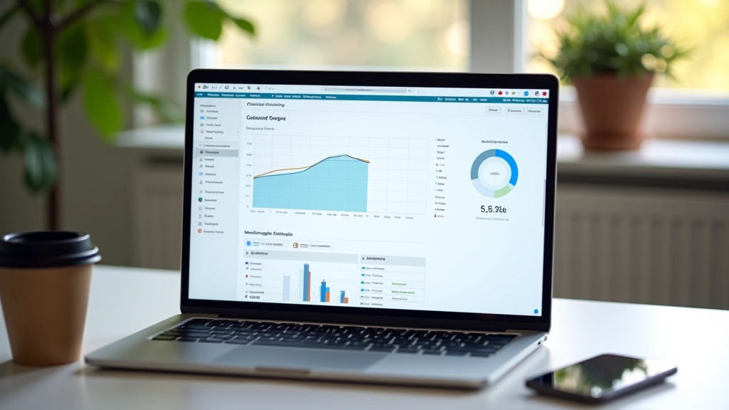 WordPress dashboard analytics weergegeven op computer, meertalige website statistieken zichtbaar